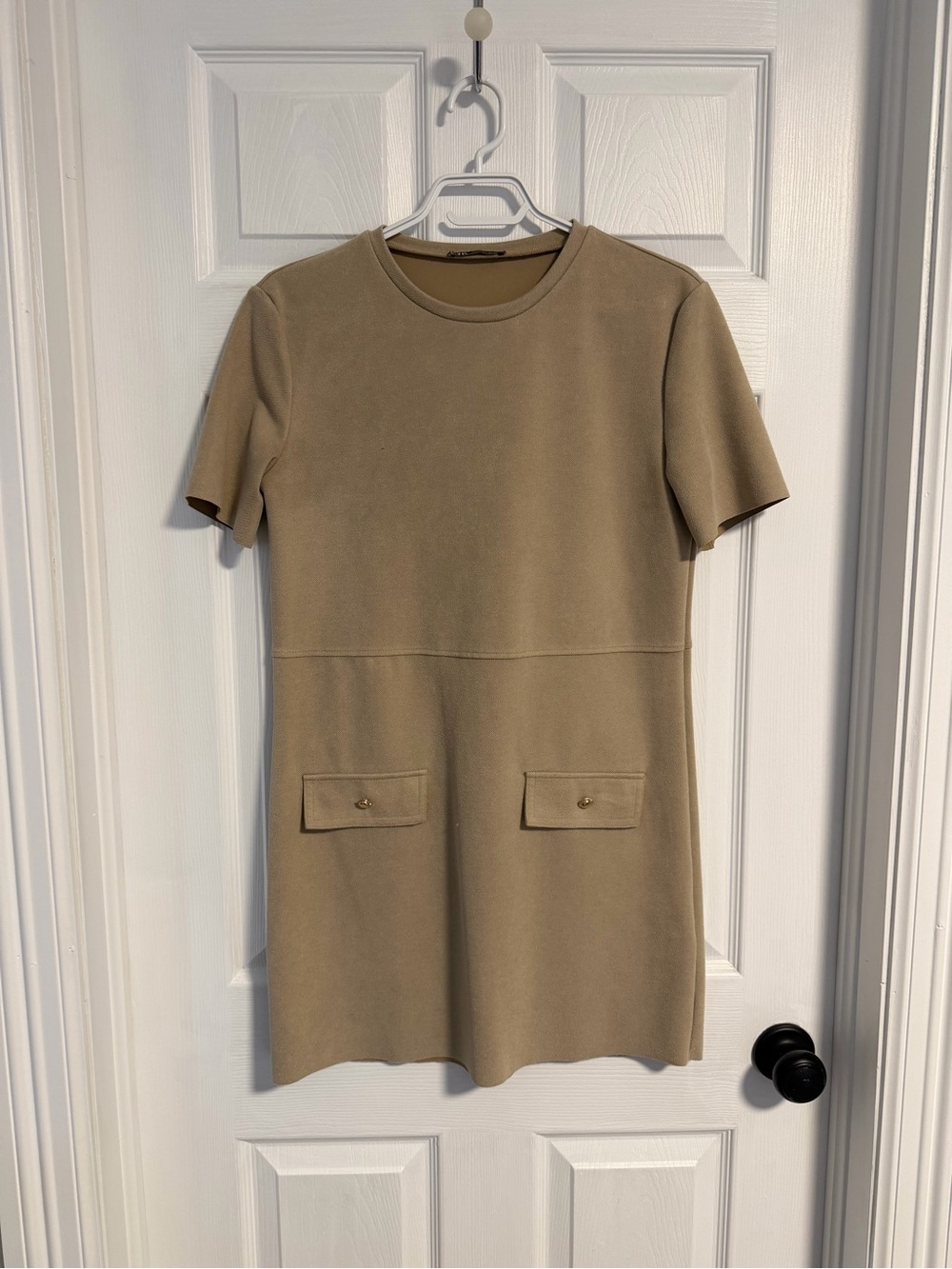 Zara Short-Sleeve Tunic Dress